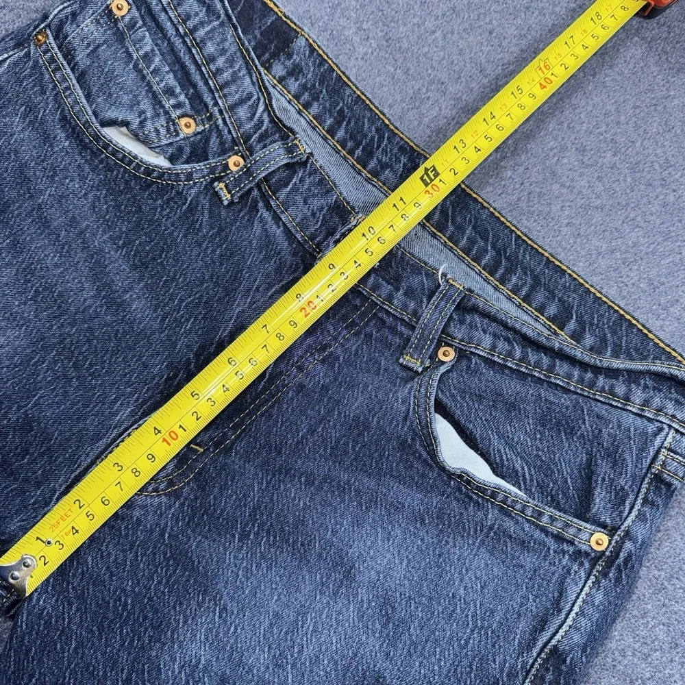 Levis Jeans Mens 34x34 Blue 541 Athletic Tapered Faded Whisker Flex Denim Pants